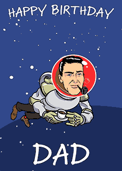 Astronaut Birthday Dad