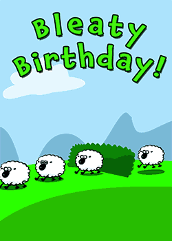 Bleaty Birthday