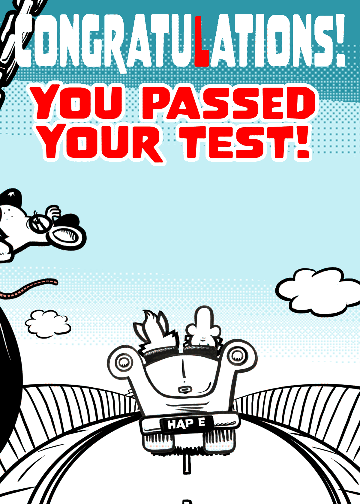 Congratulations for passing your Driving Test
