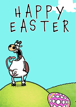 Cow Easter Egg