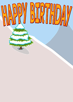 Cow Skiing Birthday