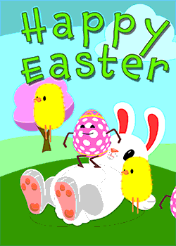 Easter Bunny Trampoline