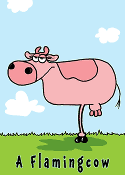 Flamingcow