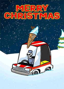Ice Cream Van at Christmas