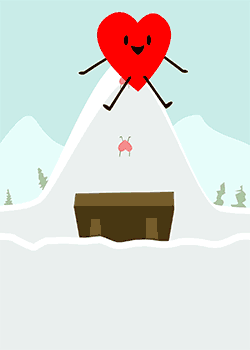 Love Hearts ski Jumping