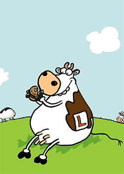 Lunch Break learner Cow
