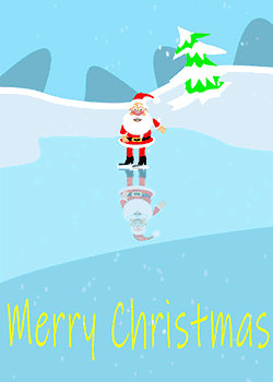 Santa Ice Skating