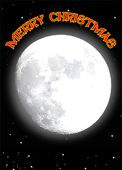 Santa in the Moon