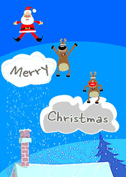 Santa Snow Jumping