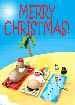 Santa Sunbathing