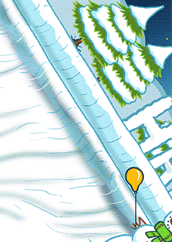 Skiing Birthday Cake