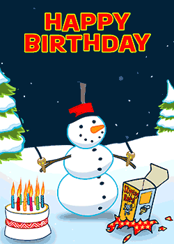 Skipping Snowman