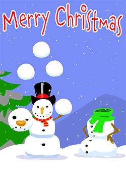 Snowman head juggle