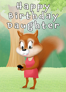 Squirrel Daughter Birthday