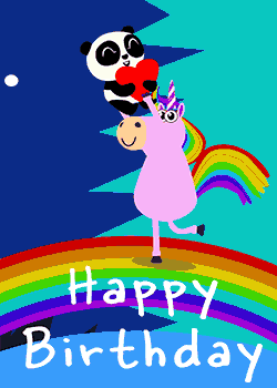 Unicorn Panda Birthday