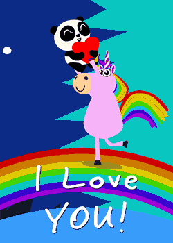 Unicorn Panda Love