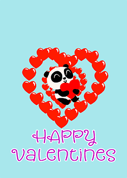 Valentine Love Panda