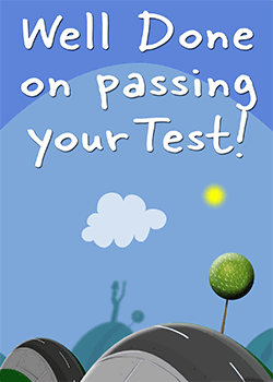 Well done driving Test