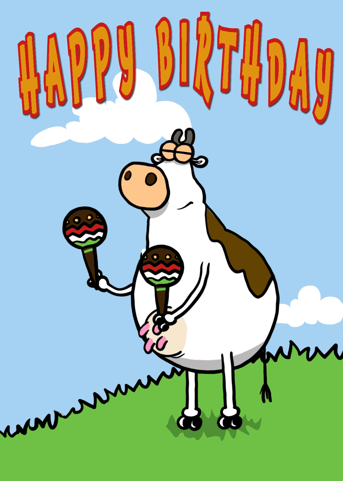 Maracas Happy Birthday